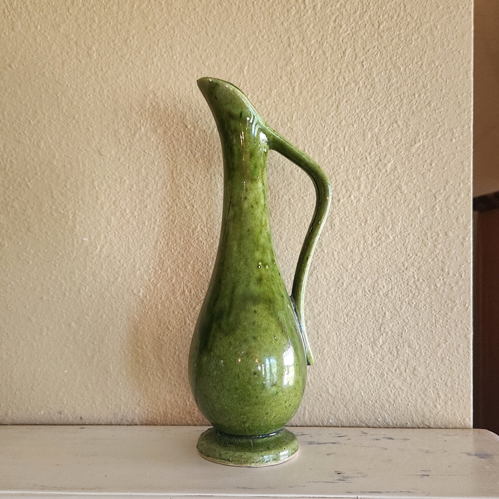 Elegant Green Ceramic Vase